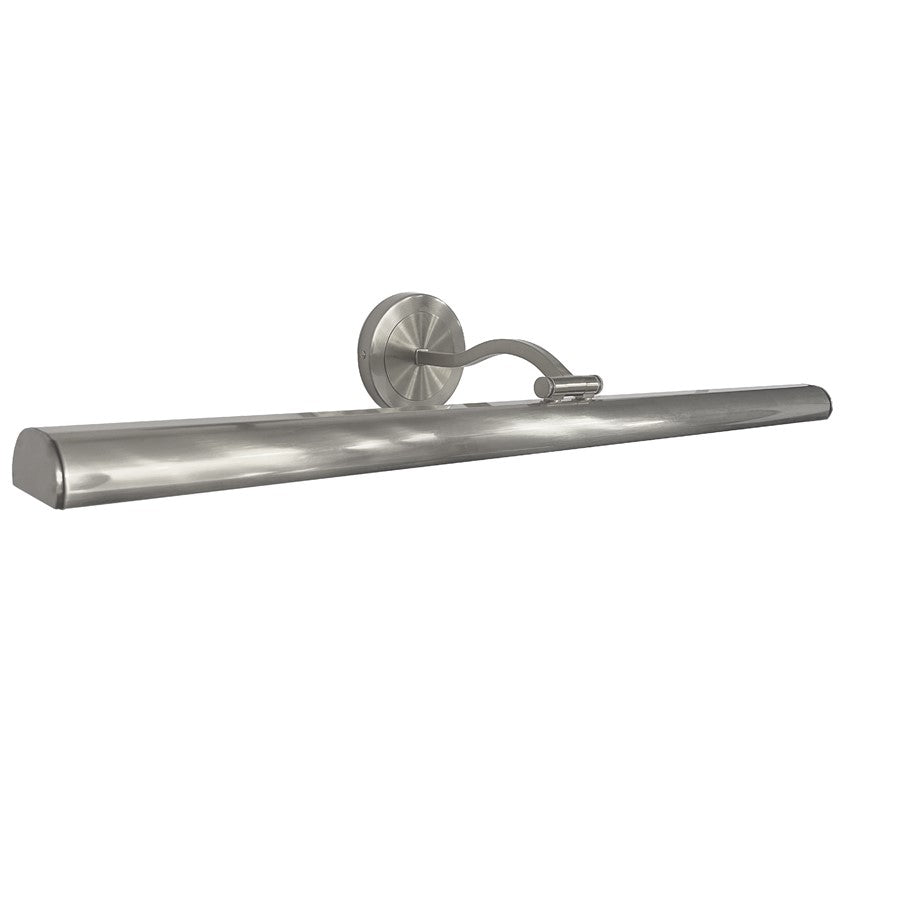 Dainolite Reina 32in 1-Light Picture Light | Contemporary Satin Chrome and Frosted Glass | Living Room & Hallway | Model PIC333-32LED-SC