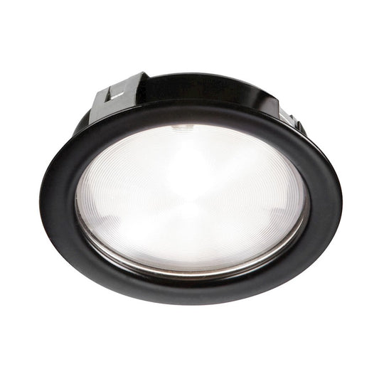 Dainolite LED Cree 4W 24VDC Puck Light | Black Powder-Coated Metal | Under Cabinet Kitchen Task Light | 314lm 3000K 40° Beam | Model PLED-04-BK