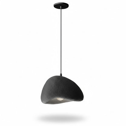 Dainolite Pilar 16in 1-Light Pendant | Contemporary Matte Black Foam and Metal | Kitchen Island & Foyer | 15.75 x 15.75 x 10 in | Model PLR-151P-MB