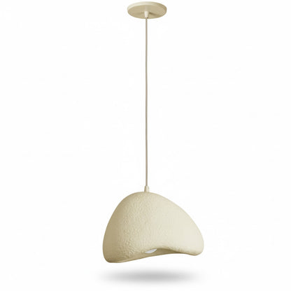 Dainolite Pilar 16in 1-Light Pendant | Contemporary Matte Beige Foam and Metal | Kitchen Island & Foyer | 15.75 x 15.75 x 10 in | Model PLR-151P-MBG
