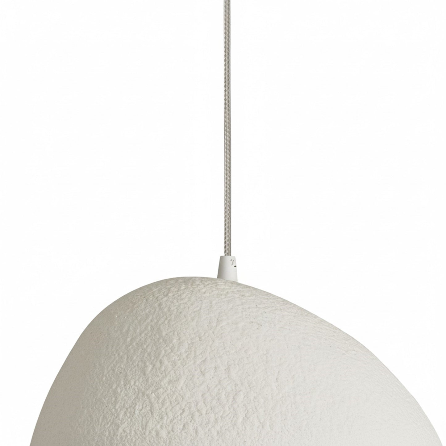 Dainolite Pilar 15.75in 1-Light Pendant | Contemporary Matte Linen Foam and Metal | Kitchen Island & Foyer | 15.75 x 15.75 x 10 in | Model PLR-151P-MLN