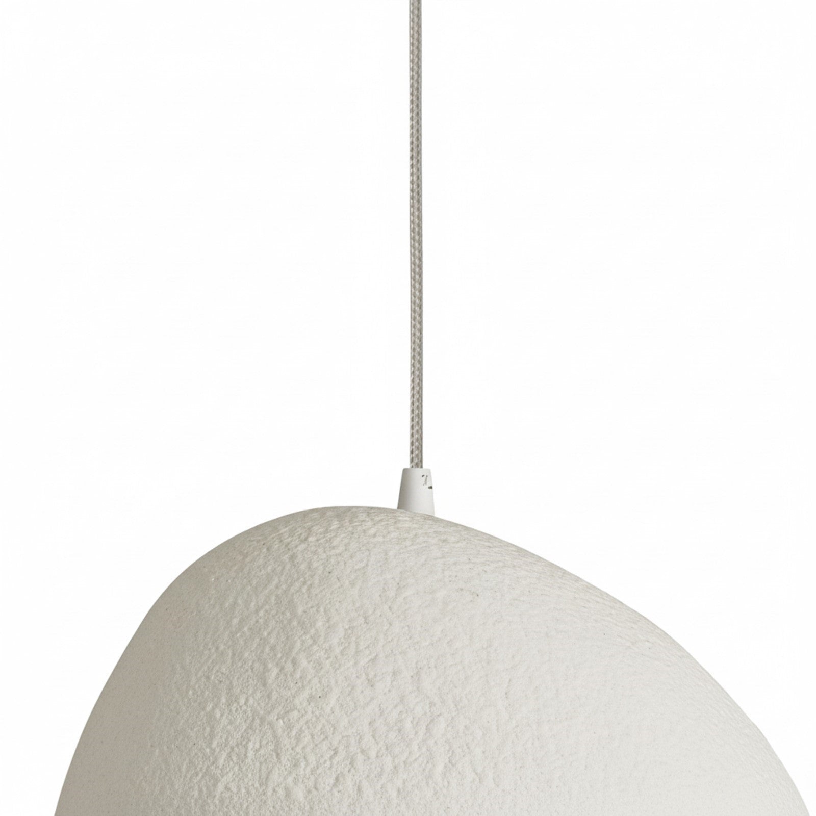 Dainolite Pilar 15.75in 1-Light Pendant | Contemporary Matte Linen Foam and Metal | Kitchen Island & Foyer | 15.75 x 15.75 x 10 in | Model PLR-151P-MLN