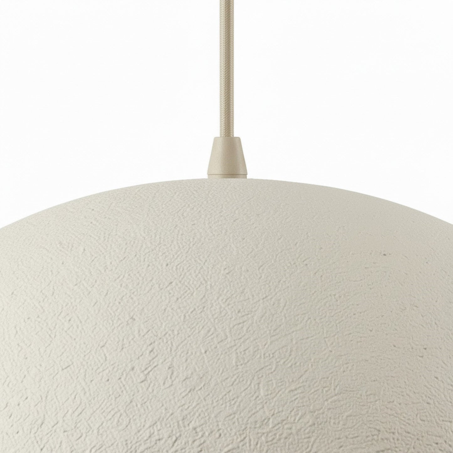 Dainolite Pilar 20in 1-Light Pendant | Contemporary Matte Beige Foam and Metal | Kitchen Island & Dining Room | 19.75 x 19.75 x 12 in | Model PLR-191P-MBG