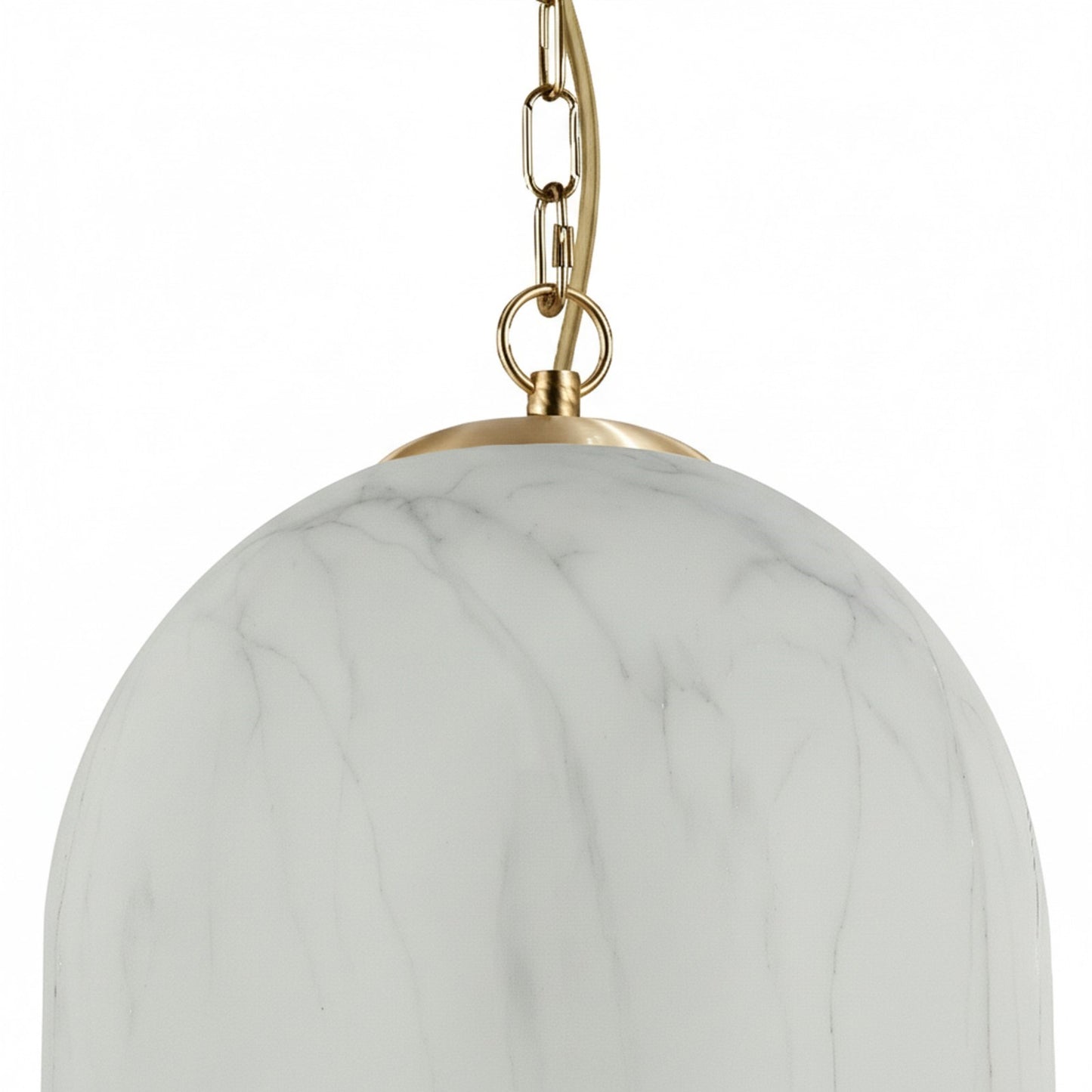 Dainolite Patrice 12in 1-Light Pendant | Industrial Aged Brass Metal and Faux Alabaster Glass | Kitchen Island & Dining Room | 12 x | Model PRC-121P-AGB
