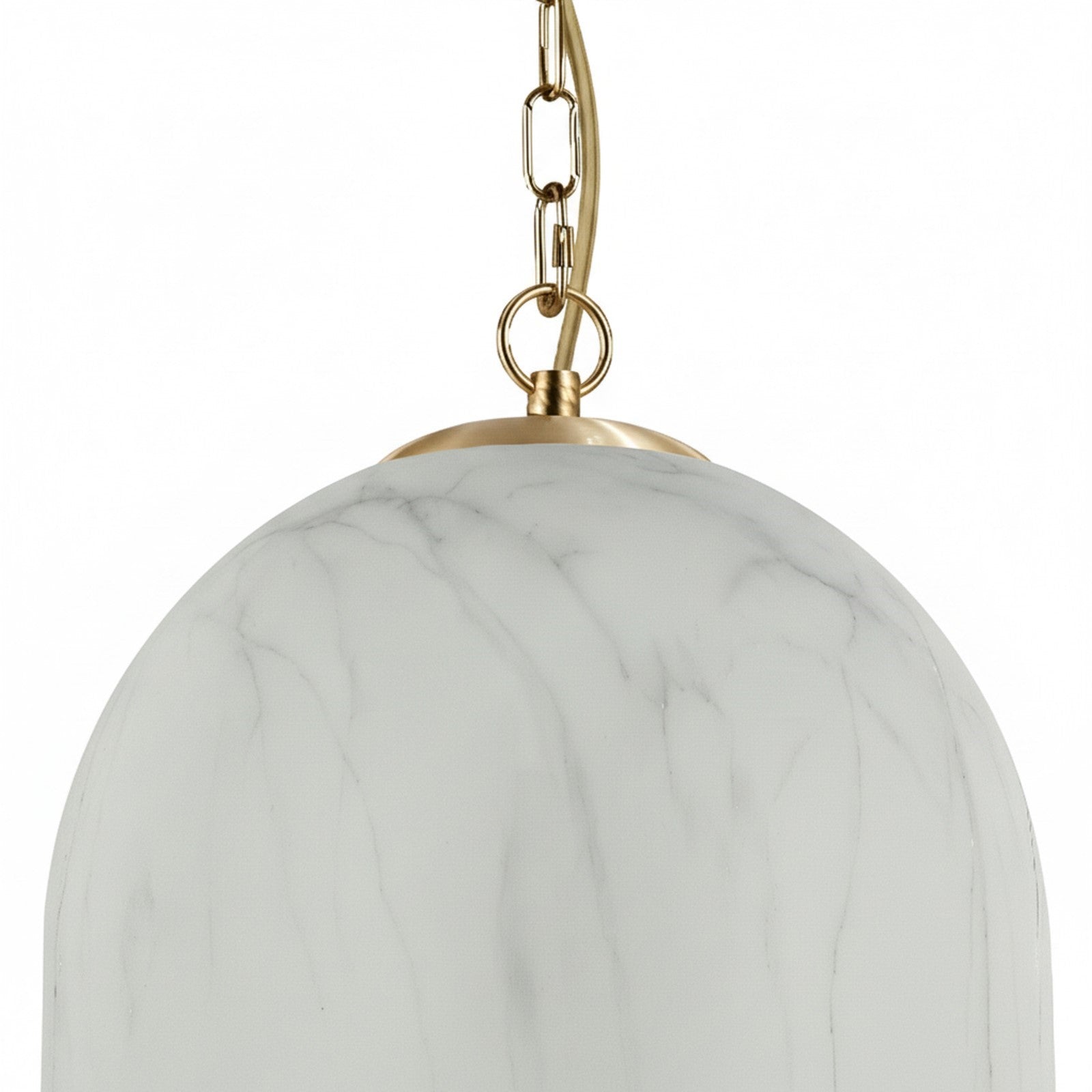 Dainolite Patrice 12in 1-Light Pendant | Industrial Aged Brass Metal and Faux Alabaster Glass | Kitchen Island & Dining Room | 12 x | Model PRC-121P-AGB