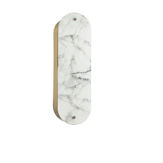Dainolite Pascal 16in 2-Light Wall Sconce | Contemporary Aged Brass and Alabaster Faux Alabaster | Hallway & Bedroom | Model PSC-162W-AGB