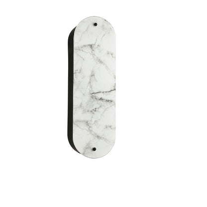 Dainolite Pascal 16in 2-Light Wall Sconce | Contemporary Matte Black and Alabaster Faux Alabaster | Hallway & Bedroom | Model PSC-162W-MB