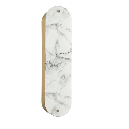 Dainolite Pascal 20in 2-Light Wall Sconce | Contemporary Aged Brass and Alabaster Faux Alabaster | Hallway & Bedroom | Model PSC-202W-AGB