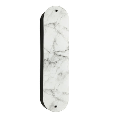 Dainolite Pascal 20in 2-Light Wall Sconce | Contemporary Matte Black and Alabaster Faux Alabaster | Hallway & Bedroom | Model PSC-202W-MB
