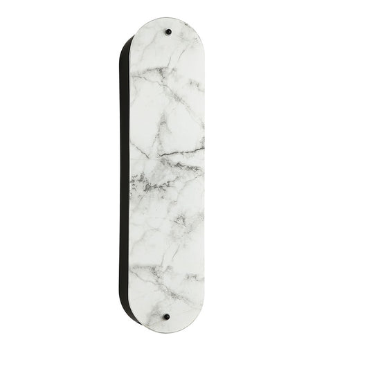 Dainolite Pascal 20in 2-Light Wall Sconce | Contemporary Matte Black and Alabaster Faux Alabaster | Hallway & Bedroom | Model PSC-202W-MB