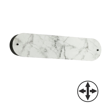 Dainolite Pascal 20in 2-Light Wall Sconce | Contemporary Matte Black and Alabaster Faux Alabaster | Hallway & Bedroom | Model PSC-202W-MB