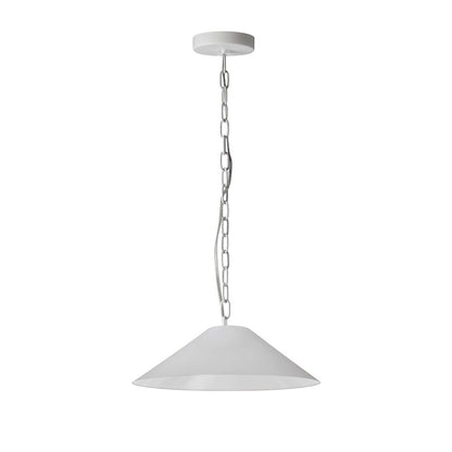 Dainolite Presley 20in 1-Light Pendant | Transitional White Fabric and Matte White Metal | Kitchen Island & Dining Room | 20 x 20 x 7 | Model PSY-S-MW-790