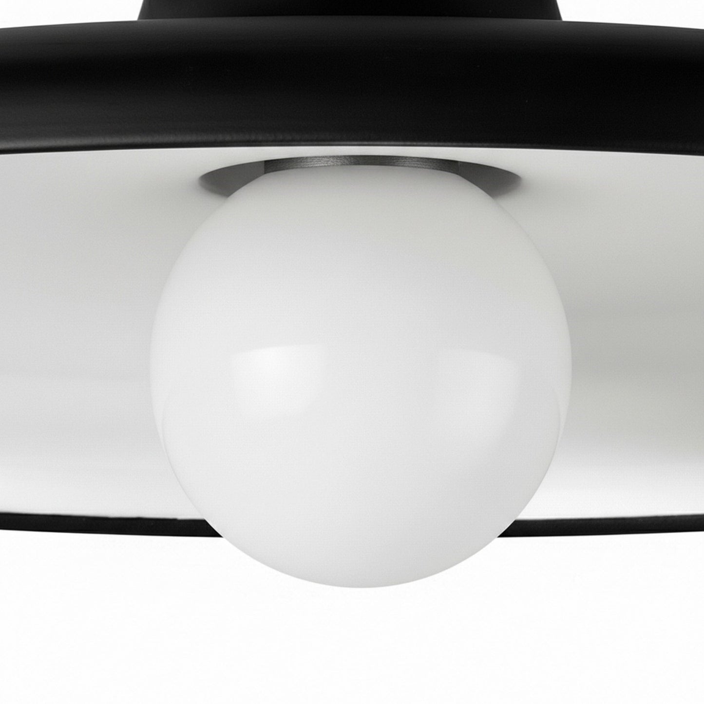 Dainolite Quentin 12in 1-Light Flush Mount | Contemporary Matte Black Metal Shade | Living Room, Bedroom & Bathroom Ceiling Light | Model QTN-121SF-MB