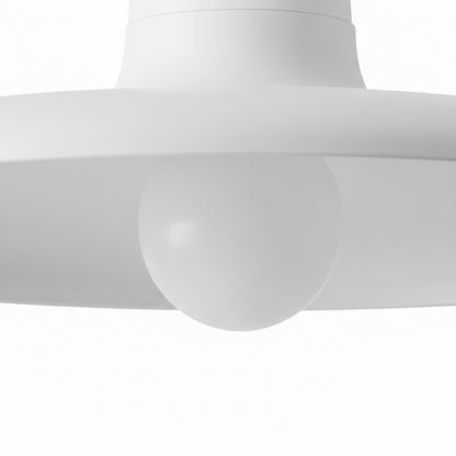 Dainolite Quentin 12in 1-Light Flush Mount | Contemporary Matte White Metal Shade | Living Room, Bedroom & Bathroom Ceiling Light | Model QTN-121SF-MW
