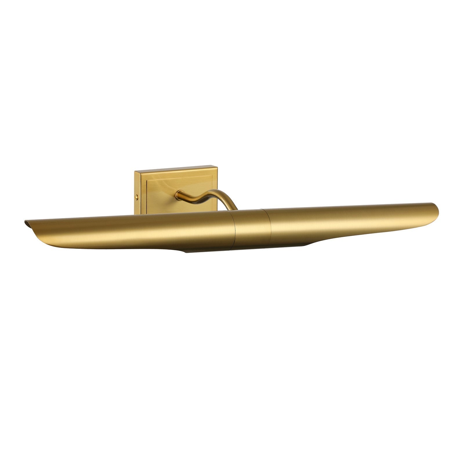 Dainolite Roselyn 22in 2-Light Picture Light | Contemporary Aged Brass Metal | Living Room & Office Art Lighting | 9 x 22 x 4.75 in | Model RSN-222PIC-AGB
