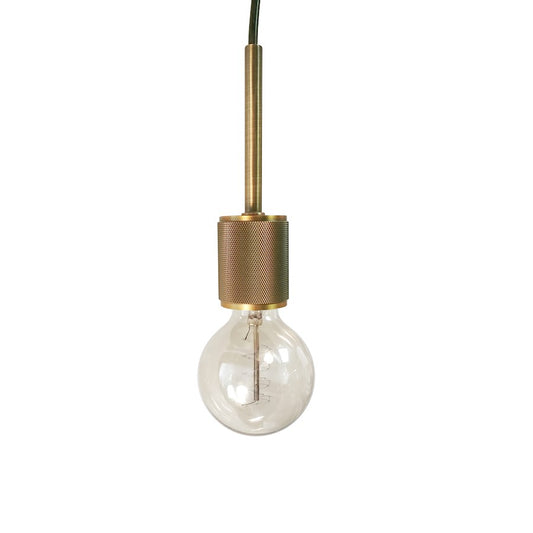 Dainolite Roswell 2in 1-Light Pendant | Aged Brass Metal Transitional | Kitchen Island & Dining Room | 1.9 x 1.9 x 6.3 in | Model RSW-41P-AGB