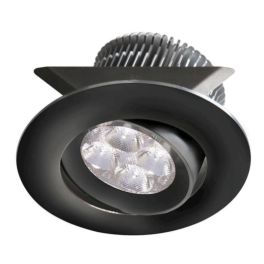 Dainolite SMP-LED-8-BK 2in 8W LED Adjustable Mini Pot Light | Black | Cabinet & Under Cabinet | 2 x 3 x 2 in | Model SMP-LED-8-BK