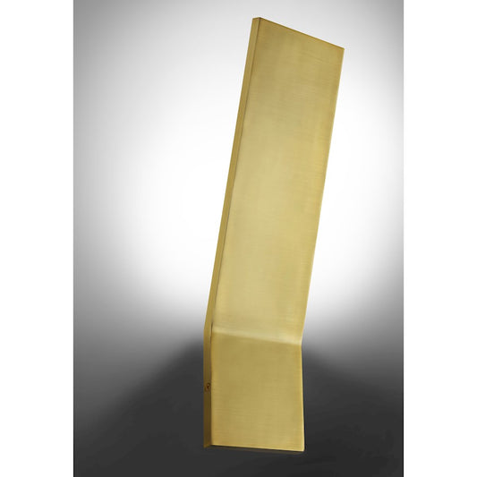 Dainolite Sanja 18in 1-Light LED Wall Sconce | Modern Aged Brass and Frosted Acrylic | Hallway & Bedroom | 5 x 4 x 18 in | Model SNJ-1820LEDW-AGB