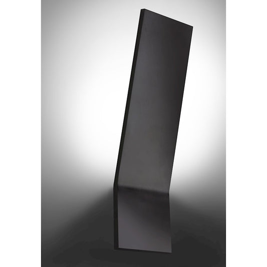 Dainolite Sanja 18in 1-Light LED Wall Sconce | Modern Matte Black Metal and Frosted Acrylic | Hallway & Bedroom Accent Light | Model SNJ-1820LEDW-MB