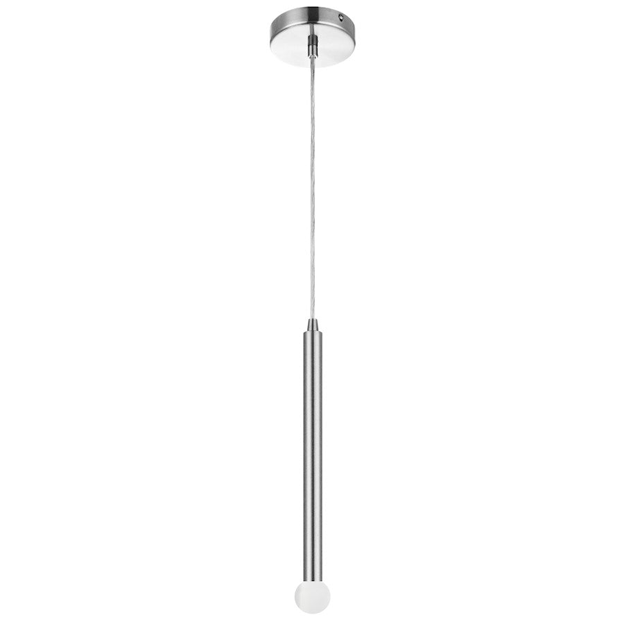 Dainolite Sanya 12in 1-Light Linear Pendant | Modern Polished Chrome Metal | Kitchen Island & Dining Room | 1 x 1 x 12 in | Model SNY-121P-PC
