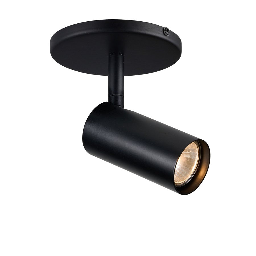 Dainolite Stanly 5in 1-Light Spotlight | Contemporary Matte Black Metal | Outdoor Accent & Landscape | 5 x 5 x 7 in | Model STY-71SPT-MB
