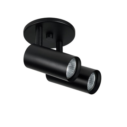 Dainolite Stanly 10.5in 2-Light Spotlight | Contemporary Matte Black Metal | Bedroom & Living Room Accent | 10.5 x 10.5 x 7.25 in | Model STY-72SPT-MB