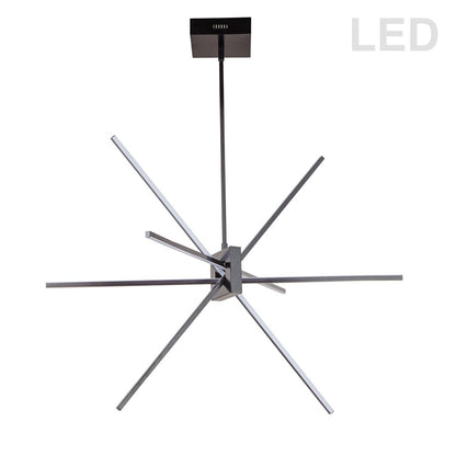 Dainolite Summit 28in 4-Light Pendant | Contemporary Matte Black Metal | Kitchen Island & Dining Room | 3000 Lumens, 3000K | Model SUM-34P-MB