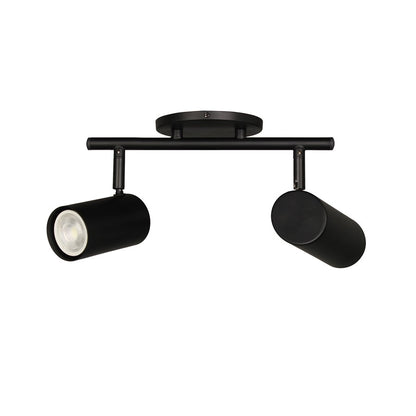 Dainolite Taylor 15in 2-Light Track Light | Contemporary Matte Black Metal | Kitchen & Dining Room | 15 x 7 x 5 in | Model TAY-122SF-MB
