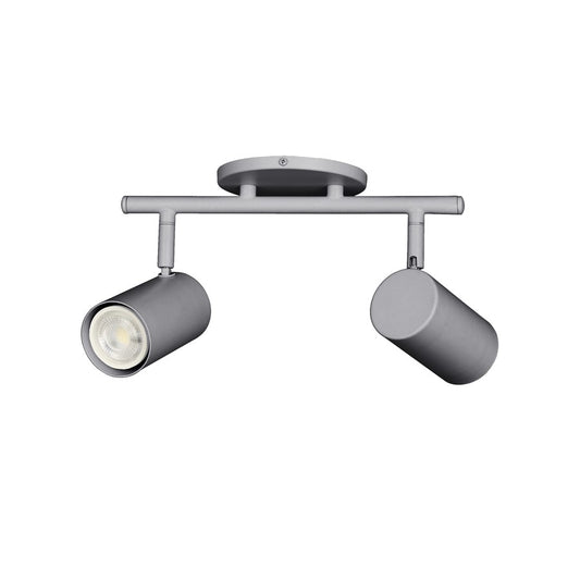 Dainolite Taylor 15in 2-Light Track Light | Contemporary Satin Chrome Metal | Kitchen & Dining Room | 15 x 7 x 5.5 in | Model TAY-122SF-SC