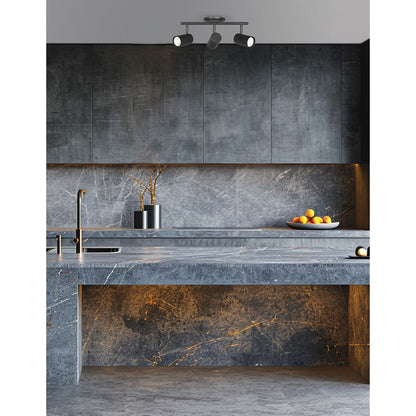 Dainolite Taylor 19in 3-Light Track Light | Contemporary Matte Black Metal Cylinder | Kitchen & Dining Room | 19 x 7 x 5.5 in | Model TAY-203SF-MB