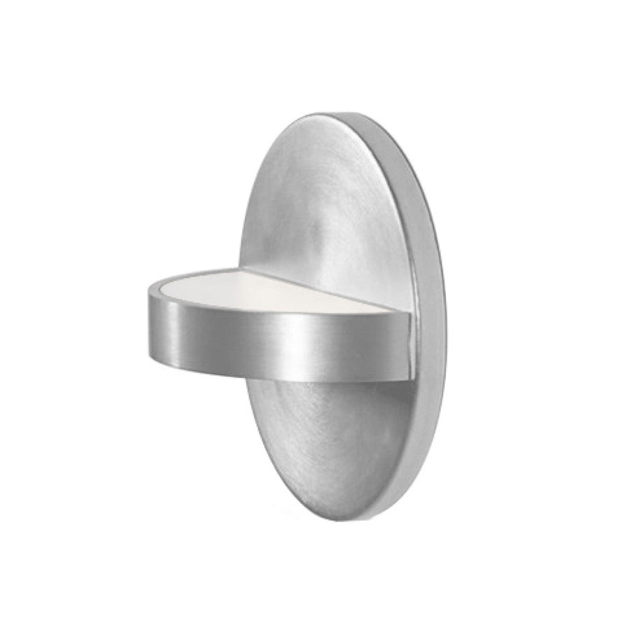 Dainolite Topaz 5in 1-Light Wall Sconce | Modern Polished Chrome and Frosted Acrylic | Bedroom & Hallway Accent | 3 x 5 x 5 in | Model TOP-55LEDW-PC