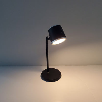 Dainolite Tram 6in 1-Light LED Task Lamp | Modern Matte Black Metal | Bedroom & Office Desk | 6 x 6 x 13 in | Model TRM-175LEDT-MB
