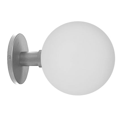 Dainolite Vida 1-Light LED Wall Sconce | Contemporary Polished Chrome Metal and White Glass | Bathroom & Hallway Accent Light | 9 x | Model VDA-75LEDW-PC
