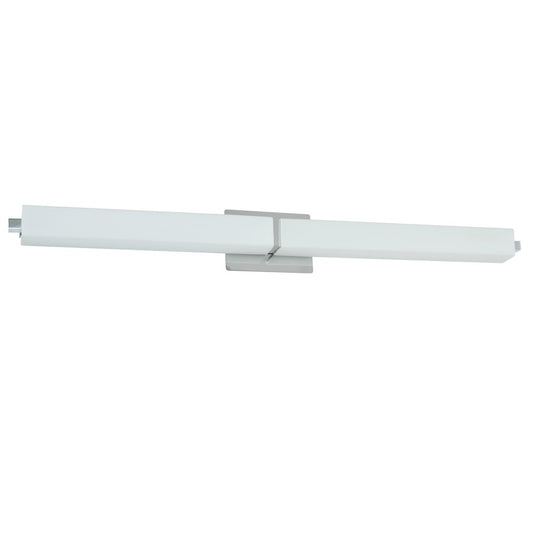 Dainolite VLD-172 36in 1-Light LED Vanity Light | White Frosted Glass and Polished Chrome Steel | Bathroom Vanity & Powder Room | 39 | Model VLD-172-36-PC