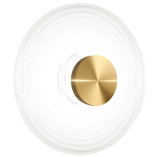 Dainolite Windfeild 18in 1-Light Wall Sconce | Modern Aged Brass and White Glass | Bedroom & Office Accent | Model WFD-1812LEDW-AGB-WH