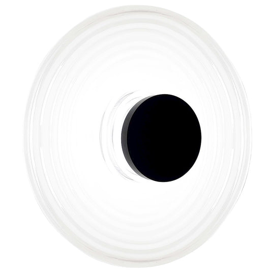 Dainolite Windfeild 18in 1-Light Wall Sconce | Modern Matte Black and White Glass | Bedroom & Hallway Accent | Model WFD-1812LEDW-MB-WH