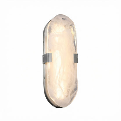 Dainolite Willmina 12in 1-Light LED Wall Sconce | Transitional Polished Chrome and White Glass | Bathroom & Hallway | 600 Lumens | Model WLA-1215LEDW-PC