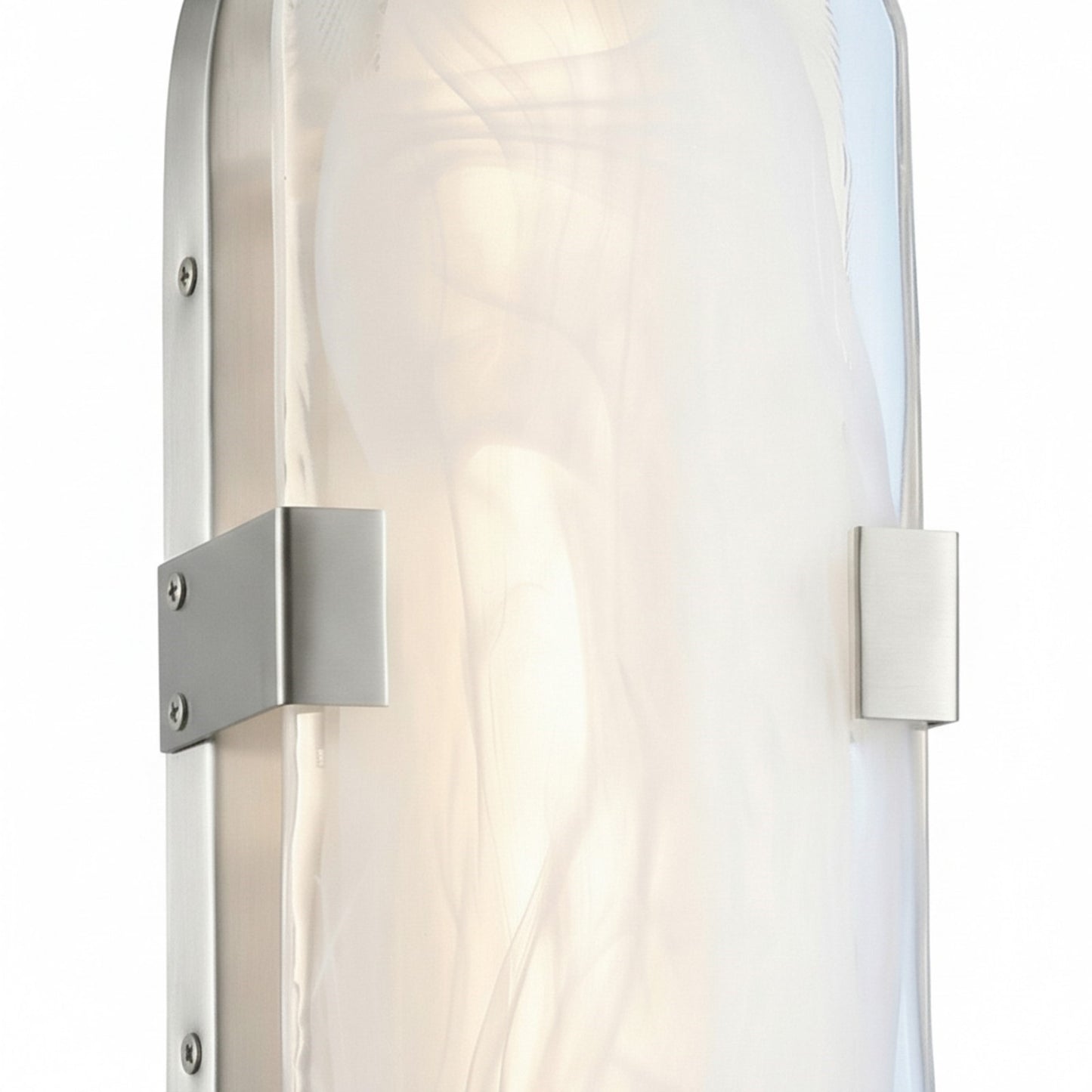 Dainolite Willmina 12in 1-Light LED Wall Sconce | Transitional Polished Chrome and White Glass | Bathroom & Hallway | 600 Lumens | Model WLA-1215LEDW-PC