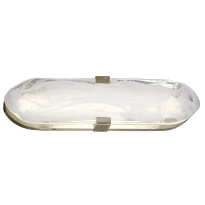 Dainolite Willmina 16in 1-Light LED Wall Sconce | Transitional Aged Brass and White Glass | Bathroom & Hallway | 800 Lumens 3000K | Model WLA-1620LEDW-AGB