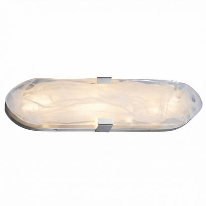 Dainolite Willmina 16in 1-Light Wall Sconce | Transitional Polished Chrome and White Glass | Bathroom & Hallway Accent | 3.25in Ext | Model WLA-1620LEDW-PC