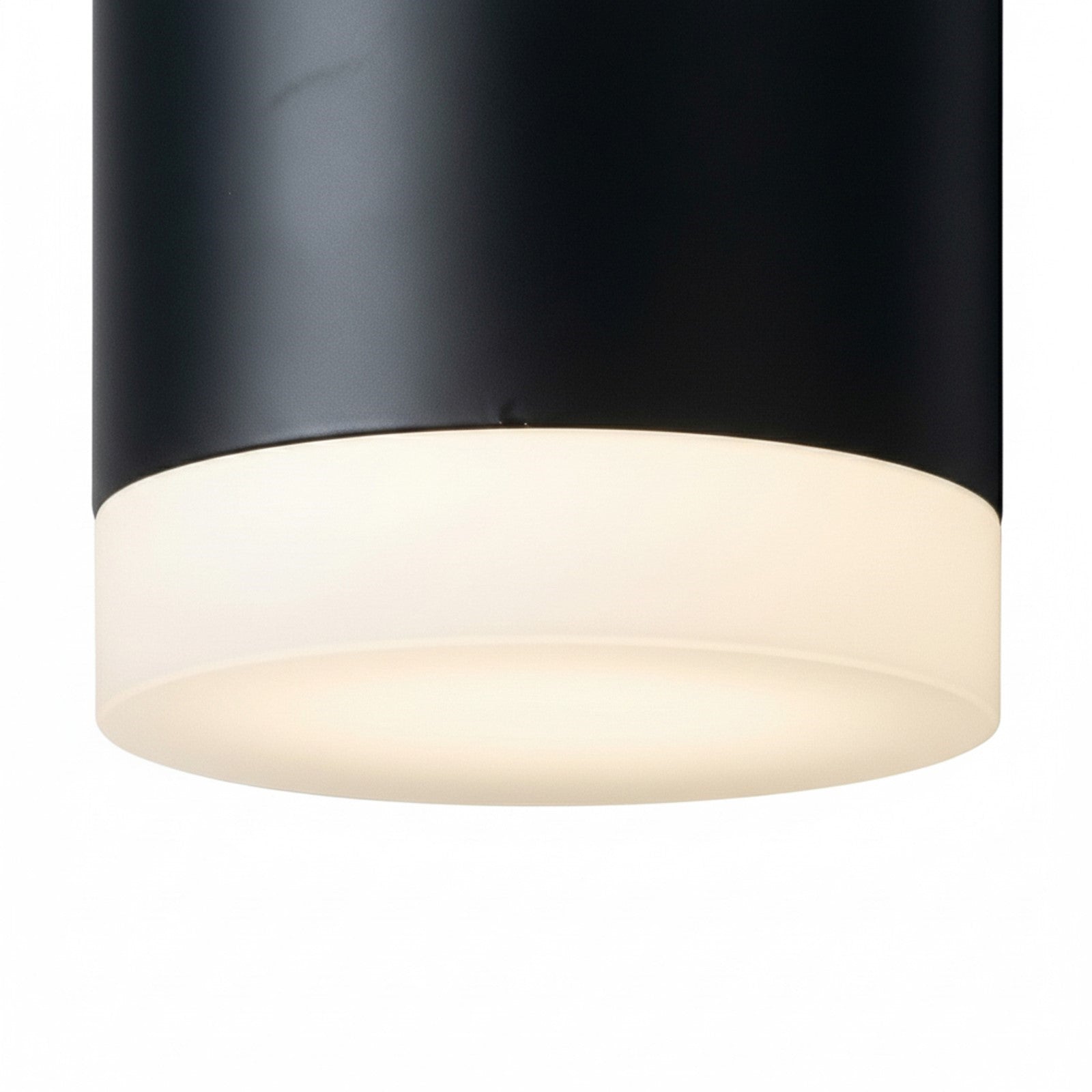 Dainolite Wilson 5in 1-Light Wall Sconce | Modern Matte Black Metal and White Acrylic | Bathroom & Hallway Accent | 4 x 4.75 x 4.75 | Model WLS-57LEDW-MB