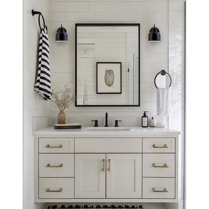 Dainolite Wrigley 8in 1-Light Wall Sconce | Transitional Matte Black Metal | Bathroom & Powder Room | 7 x 6 x 8.25 in | Model WRG-61W-MB