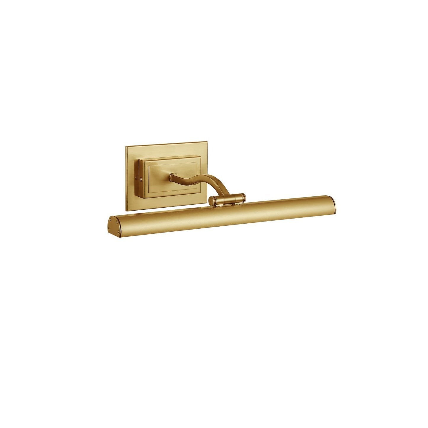 Dainolite Yvonne 16in 1-Light Picture Light | Contemporary Aged Brass Metal | Living Room & Hall Art Accent | 2051 Lumens | Model YVO333-16LED-AGB