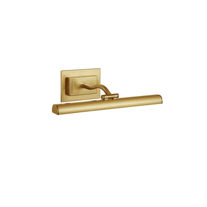 Dainolite Yvonne 16in 1-Light Picture Light | Contemporary Aged Brass Metal | Living Room & Hall Art Accent | 2051 Lumens | Model YVO333-16LED-AGB