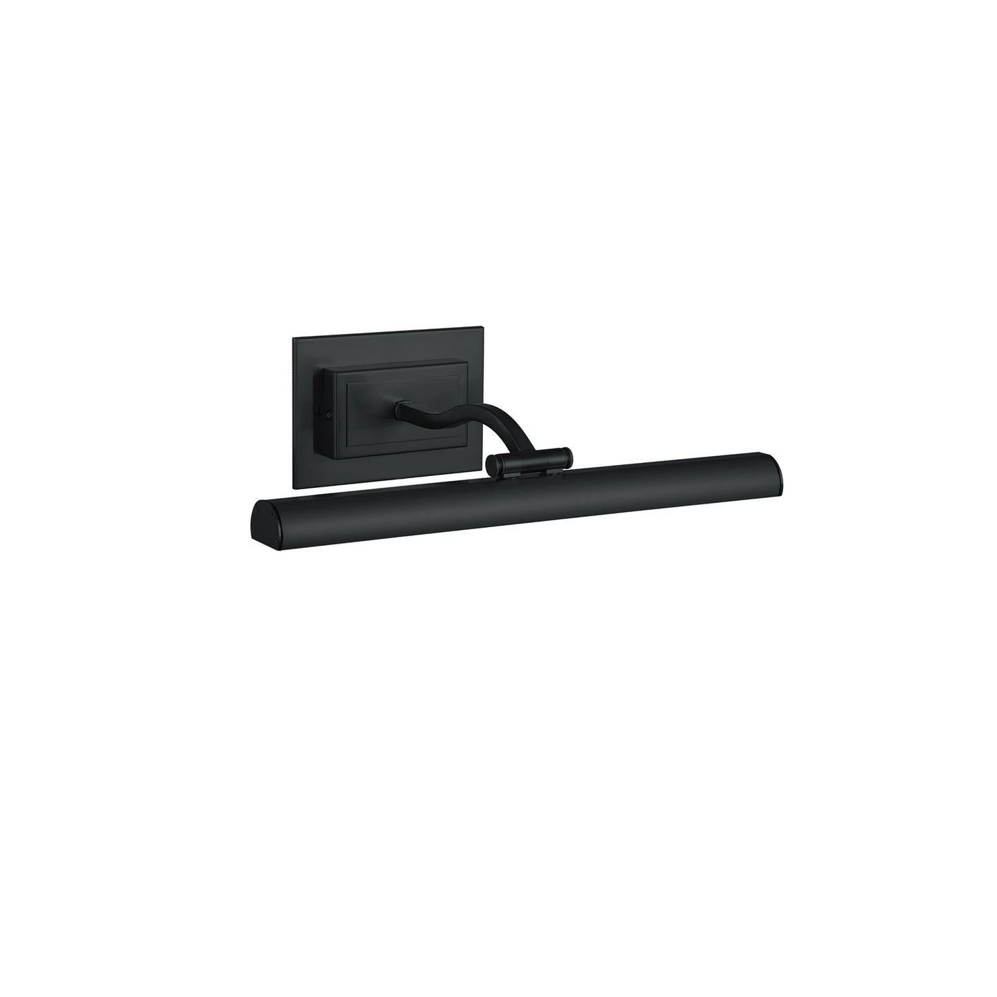 Dainolite Yvonne 16in 1-Light Picture Light | Contemporary Matte Black Metal | Living Room & Hall Art Accent | 2051 Lumens | Model YVO333-16LED-MB
