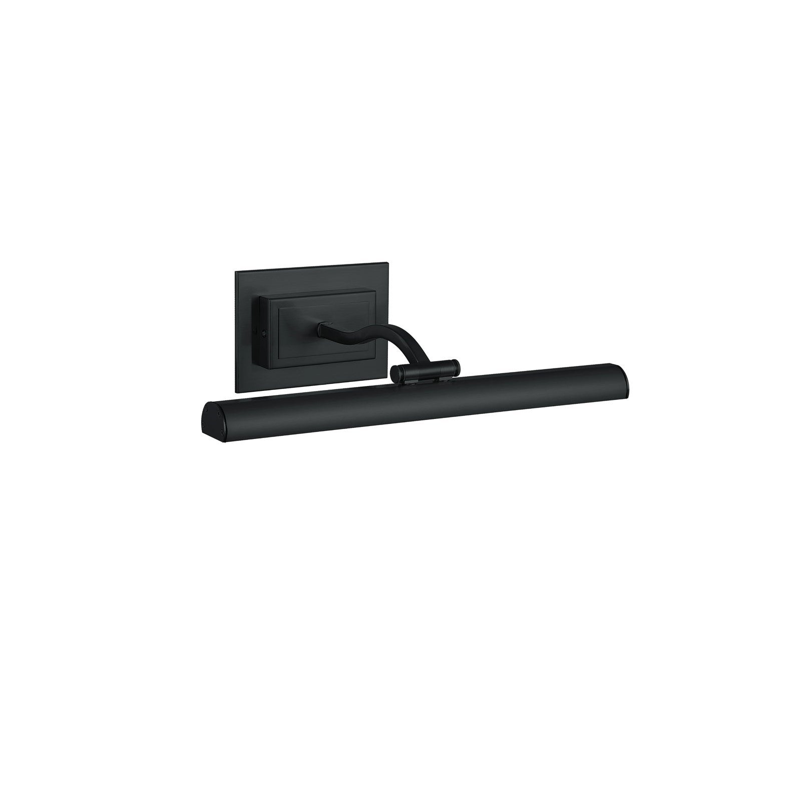 Dainolite Yvonne 16in 1-Light Picture Light | Contemporary Matte Black Metal | Living Room & Hall Art Accent | 2051 Lumens | Model YVO333-16LED-MB