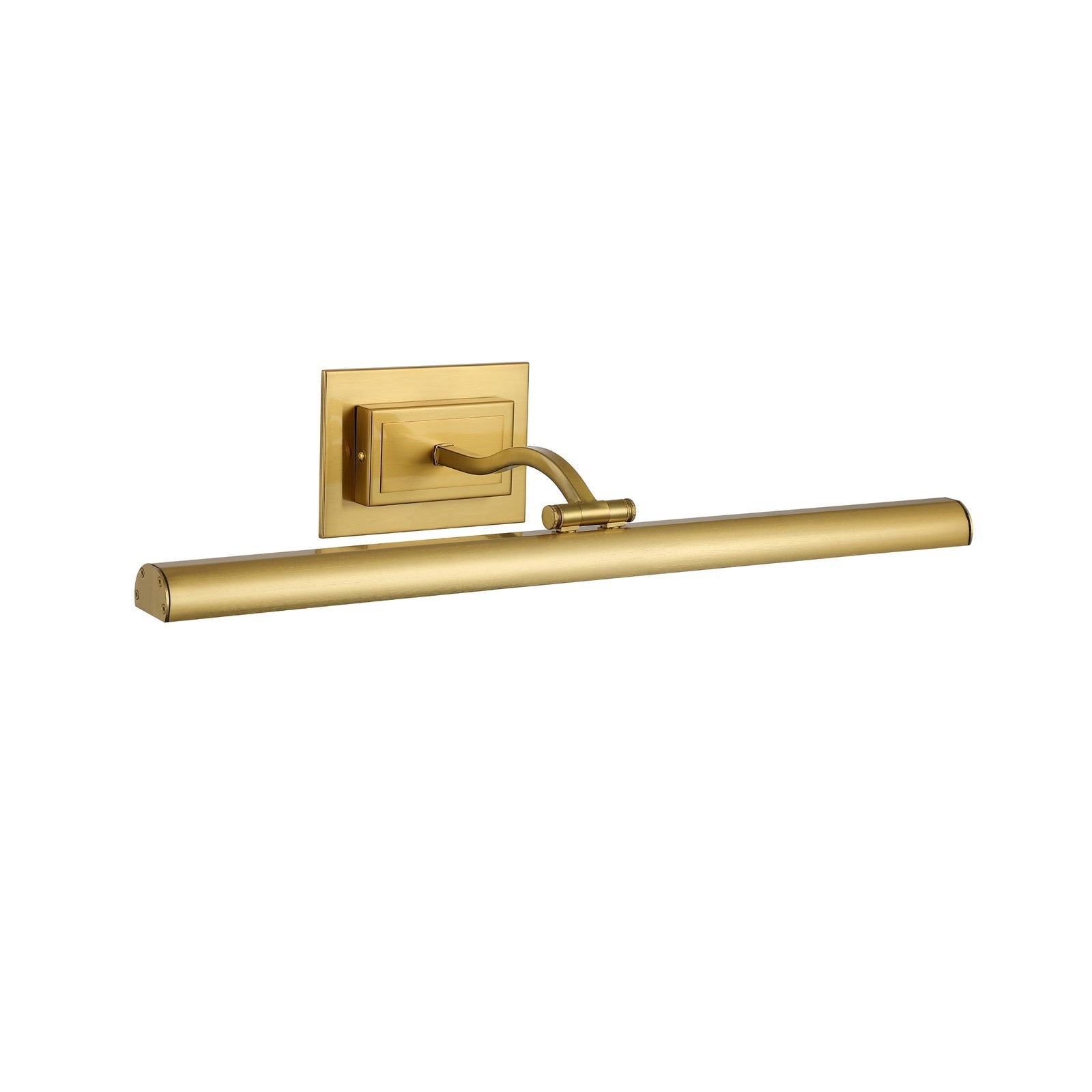 Dainolite Yvonne 24in 1-Light Picture Light | Contemporary Aged Brass Metal | Living Room & Hall Art Accent | 2928 Lumens | Model YVO333-24LED-AGB