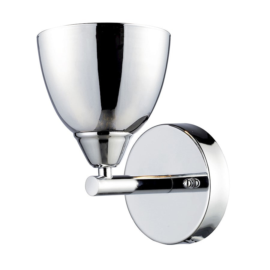 ELK Lighting Reflections 1-Light Wall Lamp, Chrome/Chrome-Plated Glass