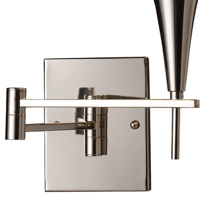 ELK Lighting Swingarms 1-Light Swingarm Wall Lamp, Chrome