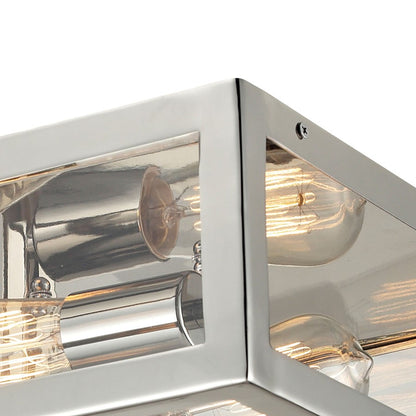 ELK Lighting Parameters 2-Light Flush Mount, Clear Glass